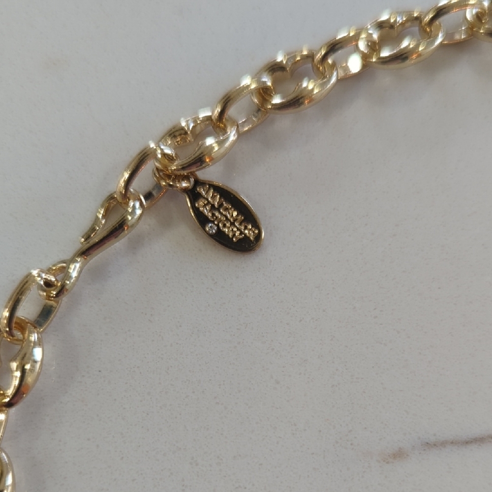 Ann Taylor Factory Classic Gold Rope Chain Necklace for Women NWOT - Picture 3 of 8